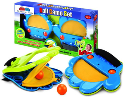 

GRAPPLE DEALS Catch Ball Game Set Real Action Game Set Play Indoor And Outdoor For Kids. Puffer Ball