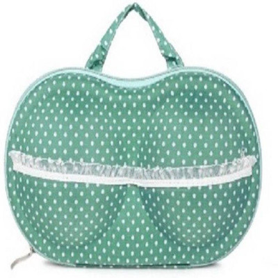 

ShopAis Bra And Panty, Lingerie Organiser Travel Bag Underwear Bra Storage Bag(Green)