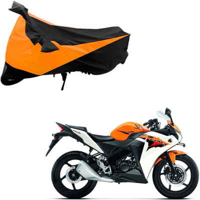 Purpleheart Two Wheeler Cover for Honda(CBR 150R, Black, Orange)