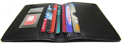 

Poland Boys Brown Artificial Leather Wallet(6 Card Slots), Black