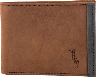 

Buff & Jack Men Casual Brown Genuine Leather Wallet(8 Card Slots), Blue