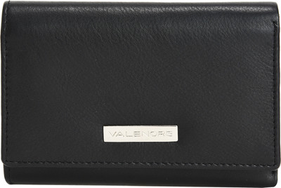 

VALENORE Women Black Genuine Leather Wallet(6 Card Slots)