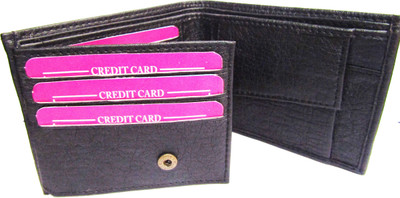 

Poland Boys Tan Artificial Leather Wallet(9 Card Slots), Black