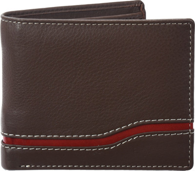

Adams Men Brown, Red Genuine Leather Wallet(9 Card Slots)