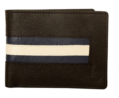 

LOUIS STITCH Men Brown Genuine Leather Wallet(5 Card Slots)
