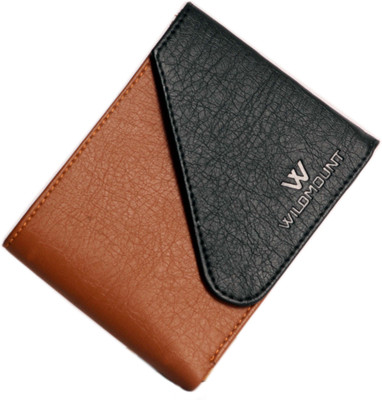 

Wildmount Men Tan, Black Artificial Leather Wallet(5 Card Slots), Black;tan