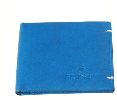 

FRENZY Men Blue Genuine Leather Wallet(8 Card Slots)