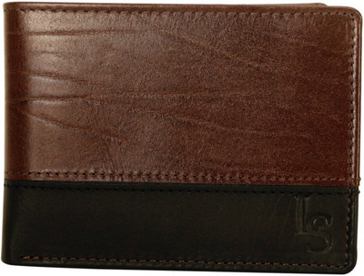 

LOUIS STITCH Men Brown Genuine Leather Wallet(10 Card Slots)