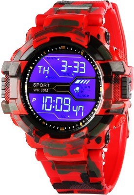 Addic Army Red Attractive Digital sports Watch  - For Men   Watches  (Addic)