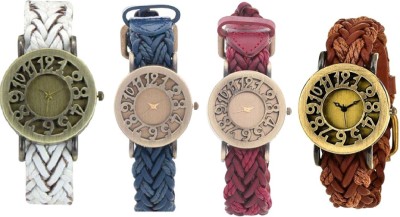 RJL multicoloured fancy and attractive Antic leather belt Jkvr5 Watch  - For Girls   Watches  (RJL)