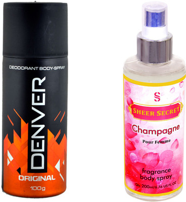 

Denver DEN ORIGINAL with SHEER SECRET CHAMPAGNE WOMEN(Set of 2)