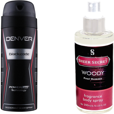 

Denver BLACK CODE with SHEER SECRET WOODY MEN(Set of 2)