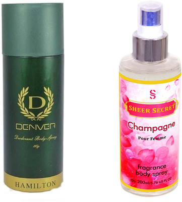

Denver HAMILTON GREEN with SHEER SECRET CHAMPAGNE WOMEN(Set of 2)