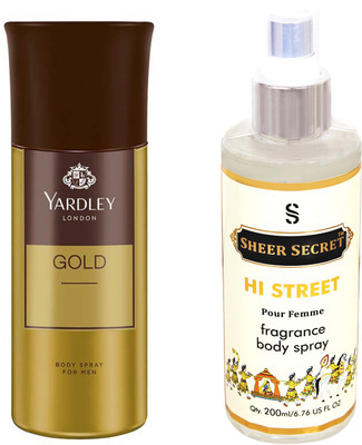 

YARDLEY GOLD with SHEER SECRET HI STREET WOMEN(Set of 2)