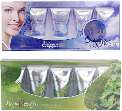 

My Aroma Oxygen Neem & Tulsi Tube Facial Kit 480 g(Set of 2)