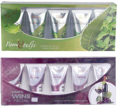 

My Aroma Neem & Tulsi Wine Tube Facial Kit 480 g(Set of 2)