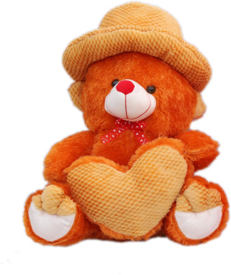 

mega star Soft Teddy Bear With Heart Brown - 75 cm(Multicolor)