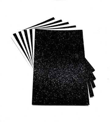 

SelectionWorld Art & Craft Glitter Foam Sheets (Pack Of 10, Black And White)