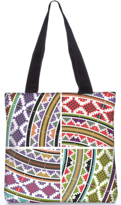 

Snoogg Indian Pattern Poly Canvas Fashion Handbag Shopping Shoulder Lunch Tote Bag For Women 21258 Shoulder Bag(Multicolor, 5 L)