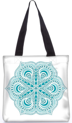 

Snoogg Indian Pattern Poly Canvas Fashion Handbag Shopping Shoulder Lunch Tote Bag For Women 23396 Shoulder Bag(Multicolor, 5 L)