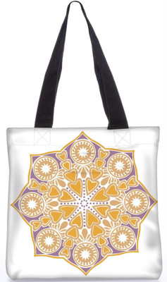 

Snoogg Indian Pattern Poly Canvas Fashion Handbag Shopping Shoulder Lunch Tote Bag For Women 23450 Shoulder Bag(Multicolor, 5 L)