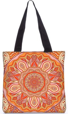 

Snoogg Indian Pattern Poly Canvas Fashion Handbag Shopping Shoulder Lunch Tote Bag For Women 23124 Shoulder Bag(Multicolor, 5 L)