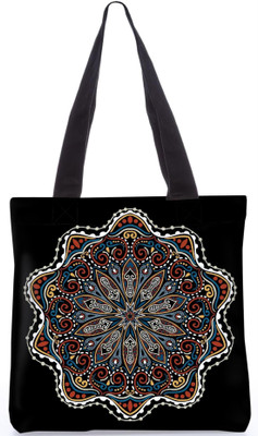 

Snoogg Indian Pattern Poly Canvas Fashion Handbag Shopping Shoulder Lunch Tote Bag For Women 23760 Shoulder Bag(Multicolor, 5 L)
