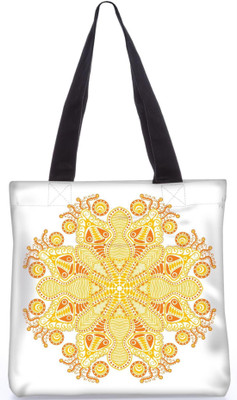 

Snoogg Indian Pattern Poly Canvas Fashion Handbag Shopping Shoulder Lunch Tote Bag For Women 23225 Shoulder Bag(Multicolor, 5 L)