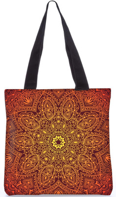 

Snoogg Indian Pattern Poly Canvas Fashion Handbag Shopping Shoulder Lunch Tote Bag For Women 21675 Shoulder Bag(Multicolor, 5 L)