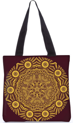 

Snoogg Indian Pattern Poly Canvas Fashion Handbag Shopping Shoulder Lunch Tote Bag For Women 23644 Shoulder Bag(Multicolor, 5 L)