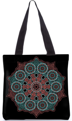 

Snoogg Indian Pattern Poly Canvas Fashion Handbag Shopping Shoulder Lunch Tote Bag For Women 23562 Shoulder Bag(Multicolor, 5 L)