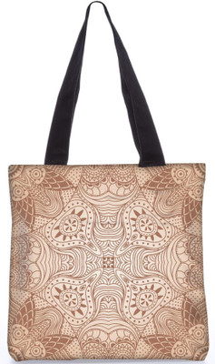 

Snoogg Indian Pattern Poly Canvas Fashion Handbag Shopping Shoulder Lunch Tote Bag For Women 21717 Shoulder Bag(Multicolor, 5 L)