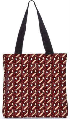 

Snoogg Indian Pattern Poly Canvas Fashion Handbag Shopping Shoulder Lunch Tote Bag For Women 21987 Shoulder Bag(Multicolor, 5 L)