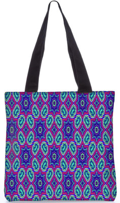 

Snoogg Indian Pattern Poly Canvas Fashion Handbag Shopping Shoulder Lunch Tote Bag For Women 21203 Shoulder Bag(Multicolor, 5 L)