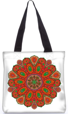 

Snoogg Indian Pattern Poly Canvas Fashion Handbag Shopping Shoulder Lunch Tote Bag For Women 23793 Shoulder Bag(Multicolor, 5 L)
