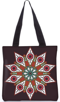 

Snoogg Indian Pattern Poly Canvas Fashion Handbag Shopping Shoulder Lunch Tote Bag For Women 23515 Shoulder Bag(Multicolor, 5 L)
