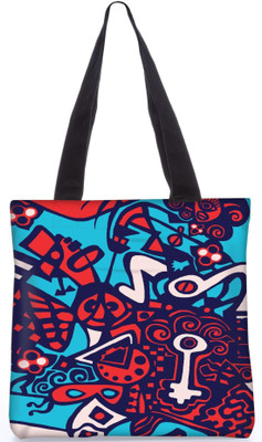 

Snoogg Indian Pattern Poly Canvas Fashion Handbag Shopping Shoulder Lunch Tote Bag For Women 22582 Shoulder Bag(Multicolor, 5 L)