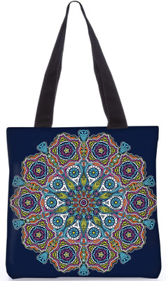 

Snoogg Indian Pattern Poly Canvas Fashion Handbag Shopping Shoulder Lunch Tote Bag For Women 23284 Shoulder Bag(Multicolor, 5 L)