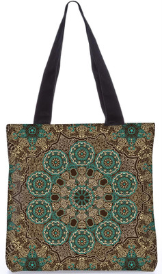 

Snoogg Indian Pattern Poly Canvas Fashion Handbag Shopping Shoulder Lunch Tote Bag For Women 23177 Shoulder Bag(Multicolor, 5 L)