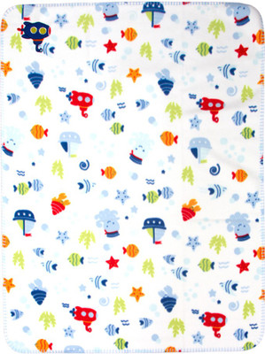 

MeeMee Printed  Blanket(Cotton, Orange