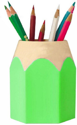 

ShopAis 1 Compartments Plastic Pen Stand(Green)