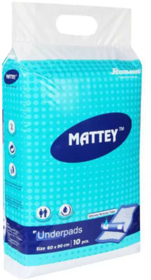 

Romsons MATTEY UNDERPADS ( SHEETS FOR LAYING ON BED) SIZE 60 X 90 CM - L(10 Pieces)
