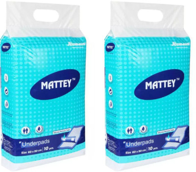 

Romsons MATTEY UNDERPADS ( SHEETS FOR LAYING ON BED ) SIZE 60 X 90 CM, SET OF 2 PACKS - L(20 Pieces)