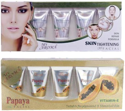 

My Aroma Skin Tightening Papaya Tube Facial Kit 480 g(Set of 2)