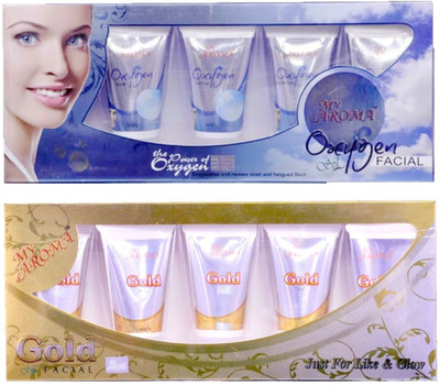 

My Aroma Oxygen Gold Tube Facial Kit 480 g(Set of 2)