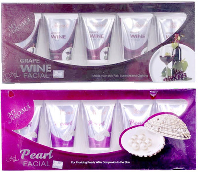 

My Aroma Wine Pearl Tube Facial Kit 480 g(Set of 2)