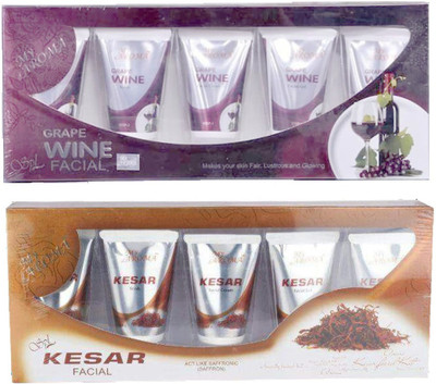 

My Aroma Wine Kesar Tube Facial Kit 480 g(Set of 2)