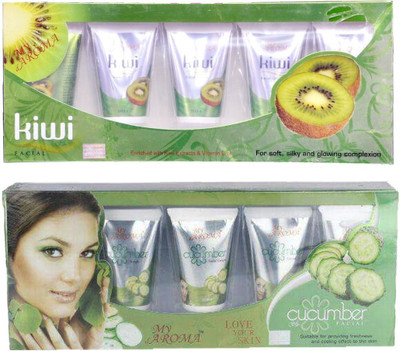 

My Aroma Kiwi Cucumber Tube Facial Kit 480 g(Set of 2)