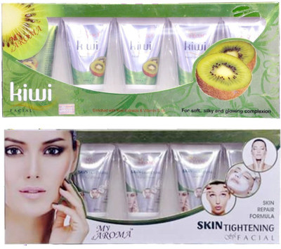 

My Aroma Kiwi Skin Tightening Tube Fcial Kit 480 g(Set of 2)