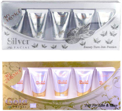

My Aroma Silver Gold Tube Facial Kit 480 g(Set of 2)
